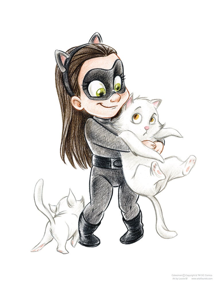 catwoman drawing easy cute